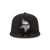 Minnesota Vikings NFL Classics Black and White 59FIFTY - SMART ZONE