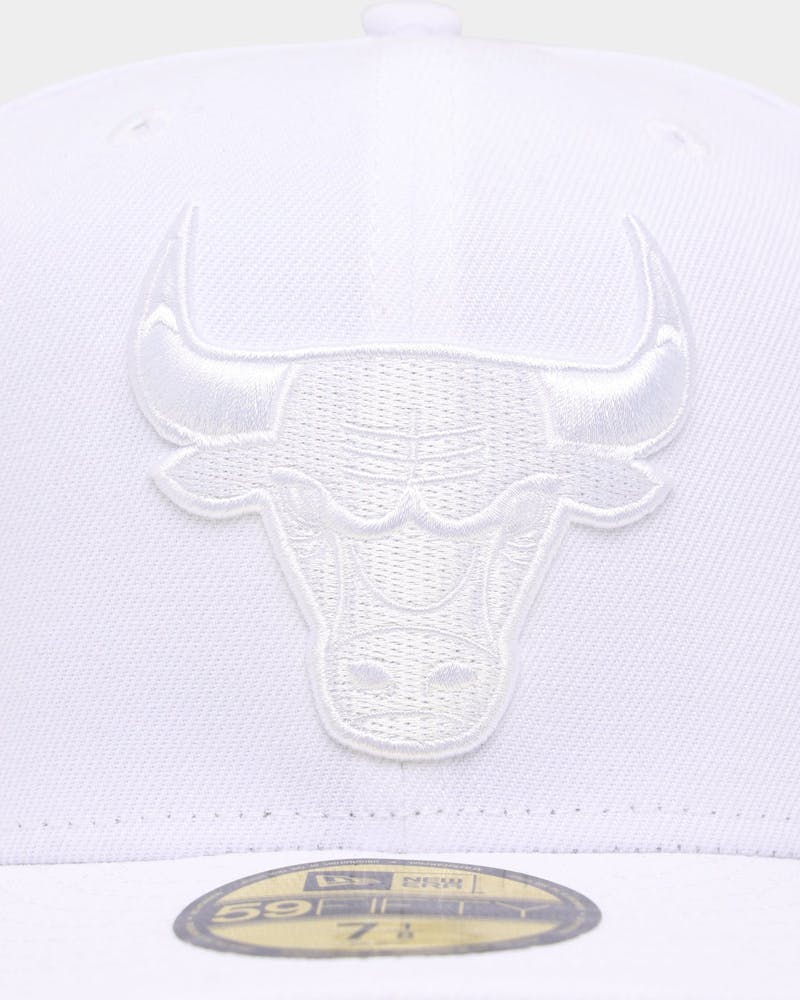 Chicago Bulls 'White On White' 59FIFTY Fitted