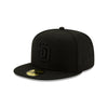 San Diego Padres Black On Black 59FIFTY Cerrada - SMART ZONE